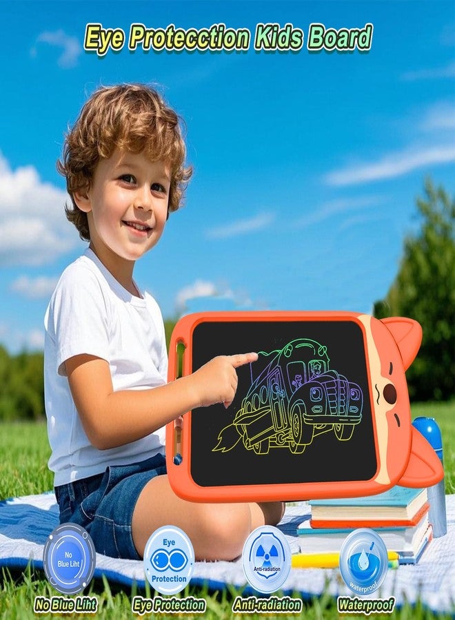 لوحة كتابة LCD من CHAFEGY مقاس 10 بوصات، لعبة لوحة رسم، لوحة رسم ثعلب لطيف للأطفال من سن 3 إلى 8 سنوات - هدية تعليمية لعيد الميلاد وأعياد الميلاد (ثعلب) - Image 5